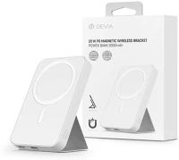 Devia ST363894 Extreme speed series 20w lightning + type-c 5000 mah magsafe fehér power bank kép