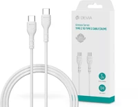 Devia ST379543 1m type-c fehér adat- és töltőkábel kép