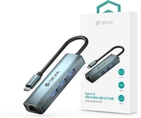 Devia ST387982 Leopard series 5 v3 type-c/usb 3.1/rj45/3xusb 3.0 hub kép