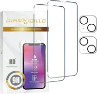 Diamodillo 14prmxclr Diamodillo iphone 14/15 pro max 9h surface hardness oil resistant waterproof glossy (2db kijelző és kamera lencse védő)