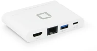 Dicota D31730 Usb-c hordozható 4-in-1 dokkoló fehér kép