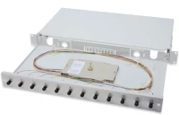 Digitus 24X LC DX, OS2 Fo splice box, 1u, equipped, 24x lc dx, os2 kép