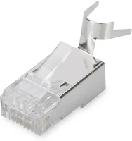 Digitus AK-219604 CAT6A árnyékolt 8P8C RJ45 Pass through átmenő moduláris dugó 100db kép