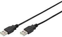 Digitus AK-300101-018-S Usb kábel 1x usb 2.0 dugó a - 1x usb 2.0 dugó a 1,80 m fekete  678039 kép