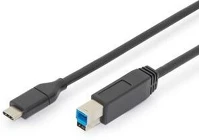 Digitus AK-300149-018-S Usb kábel 1,8 m usb 2.0 usb c usb b fekete kép