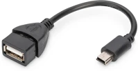 Digitus AK-300310-002-S OTG 2.0 Ak-300310-002-s otg 2.0 mini usb-b - usb-a anya adapter kép