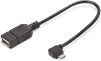 Digitus AK-300313-002-S Otg 2.0 micro usb b - usb a anya adapter kép