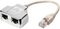 Digitus AT-AG CX2 Cat.5e árnyékolt pc-pc rj45 y elosztó adapter kép