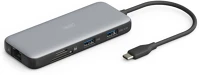 Digitus DA-70914 7 portos usb-c 1x hdmi 3x usb 3.2 gen2 1x rj45 lan 1x sd 1x microsd 1x pd kép