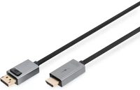 Digitus DB-340202-010-S Displayport adapter cable, dp - hdmi type a kép