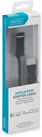 Digitus DB-340400-001-S Displayport adapter cable, dp - hdmi type a kép