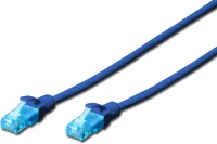 Digitus DK-1512-010/B Cat5e u-utp patch cable 1m blue kép