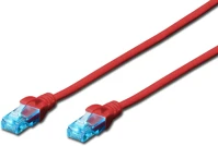 Digitus DK-1512-050/R Cat5e u-utp patch cable 5m red kép