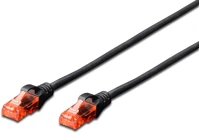 Digitus DK-1617-0025/BL Cat6 u-utp patch cable 0,25m black kép