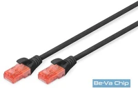 Digitus DK-1617-100/BL Cat6 u-utp patch cable 10m black kép
