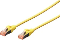 Digitus DK-1644-005/Y Rj45 hálózat csatlakozókábel cat 6 s/ftp 0.50 m sárga halogénmentes kép
