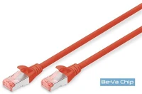 Digitus DK-1644-100/R Cat6 s-ftp lszh 10m piros patch kábel kép