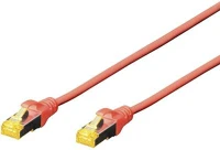 Digitus DK-1644-A-010/R Rj45 hálózat csatlakozókábel cat 6a s/ftp 1.00 m piros halogénmentes kép