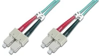 Digitus DK-2522-01/3 Digitus DK-2522-01/3 optikai patch kábel SC Duplex OM3 1m - Türkiz kép