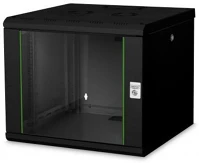 Digitus DN-19 09U-6/6-SW Falra szerelhető rackszekrény black kép