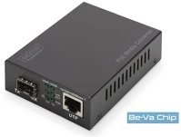 Digitus DN-82140 Gigabit poe+ (rj45-sfp) 30w sfp modul nélküli média konverter kép