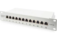 Digitus DN-91612S-EA-G 12-port patch panel 1u grey kép