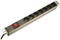 Digitus DN-95402 Elektromos elosztó 2 m 7 ac kimenet(ek) fekete kép