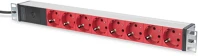 Digitus DN-95410-R Áramelosztó egység (pdu) 8 ac kimenet(ek) 0u/1u fekete kép