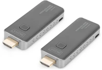 Digitus DS-55318 Audió/videó jeltovábbító av adó- és vevőegység fekete kép