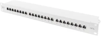 Digitus RAL7035 CABLEINSTALLATION Patch Panel 19inch 24Port Cat6 shielded grey kép