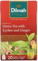 Dilmah 30.01004 Zöld tea  lychee & ginger 20 filter/doboz kép