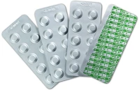 Dinax ATES0201200003 Indikátor tabletta szabad klór mérésére 10 tabletta/levél rapid dpd 1 kép