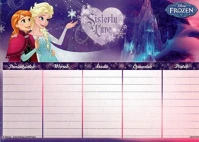 Disney 038053ROB3 Órarend  frozen, egyoldalas, hátulján szorzótábla kifutó termék kép