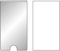 Djois 02.00928 Címketartó tok  öntapadós gerincjelölő betétlappal 55x102 mm 6 darabos kép