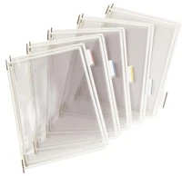 Djois COR_TF114002 Bemutatótábla, a4, acélkeretes, fehér kép