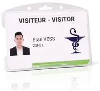 Djois COR_TF200429 Azonosítókártya-tartó, műanyag, nyitott, fekvő, 54x85 mm, kép