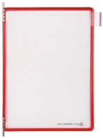 Djois F115003 Bemutatótábla a5, álló, felül nyitott, piros kép