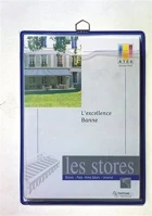 Djois F354001 Prospektustartó fém tartófüllel, függő, a4, álló, kék kép