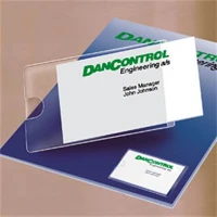 Djois L10106 Névjegytartó zseb, öntapadó, oldalt nyitott, 95x60 mm, kép