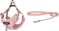 Dogness CAT SET PINK Cat leash 1,5m+harness walking set (pink) kép