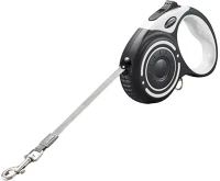 Dogness JS04 Js04 automata 5 m-es póráz zseblámpával szürke-fekete kép