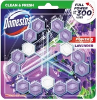 Domestos 13.00205 Toalett öblítő  power5 lavender 3x50 g kép