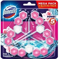 Domestos 13.00206 Toalett öblítő  power5 pink magnolia 3x50 g kép