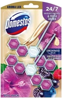 Domestos 13.00454 Toalett öblítő  aroma lux hibiscus oil & wild berries 2x50g kép