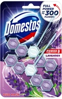 Domestos 61382 Wc illatosító 2 x 50 g power5  lavender kép