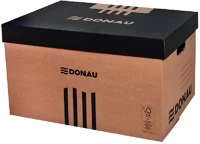 Donau 02.01197 Archiváló konténer dobozoknak  545x363x317 mm levehető tetővel barna kép