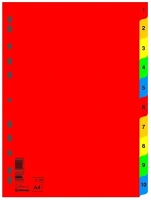Donau 02.01222 Regiszter  a/4 műanyag 1-10 színes kép
