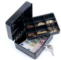 Donau 5231001PL-01 Pénzkazetta 15.2x11.5x8 cm - fekete kép