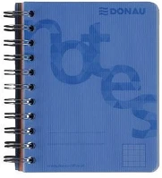 Donau A/4 140 LAP Spirálfüzet a/4 140 lap pp borító kék  kockás kép