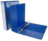 Donau COR_D278840K Gyűrűs könyv, panorámás, 4 gyűrű, d alakú, 63 mm, a4, pp, kék kép